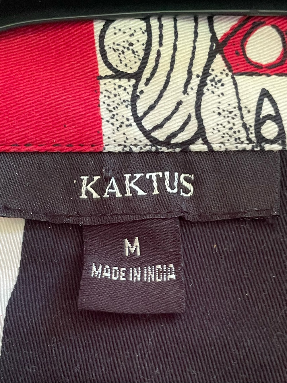 Vintage Kaktus Picasso Face Print Blazer Jacket Medium Red Abstract Art - Picture 4 of 5